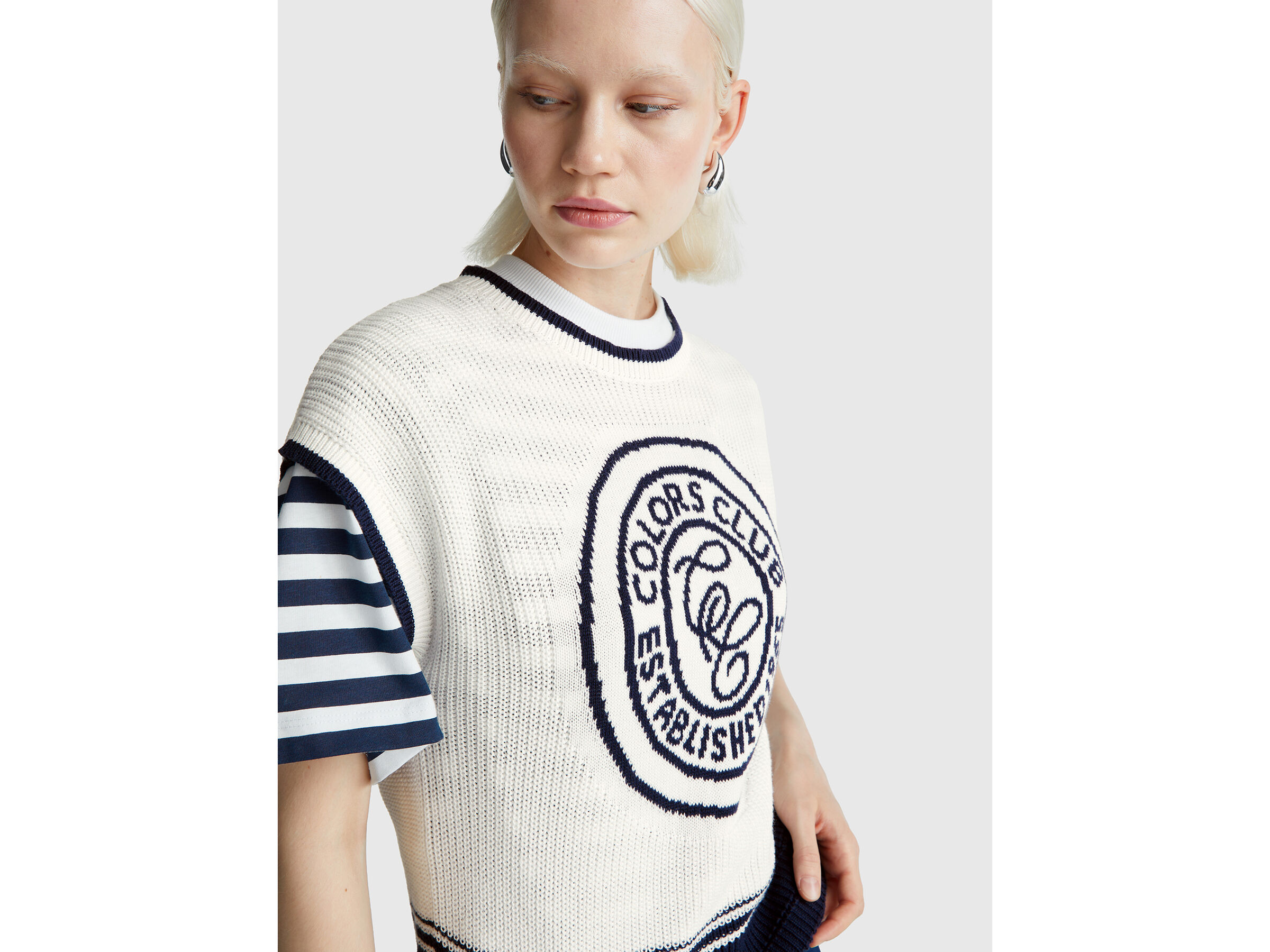 SLEEVELESS SWEATER Femme image number 4